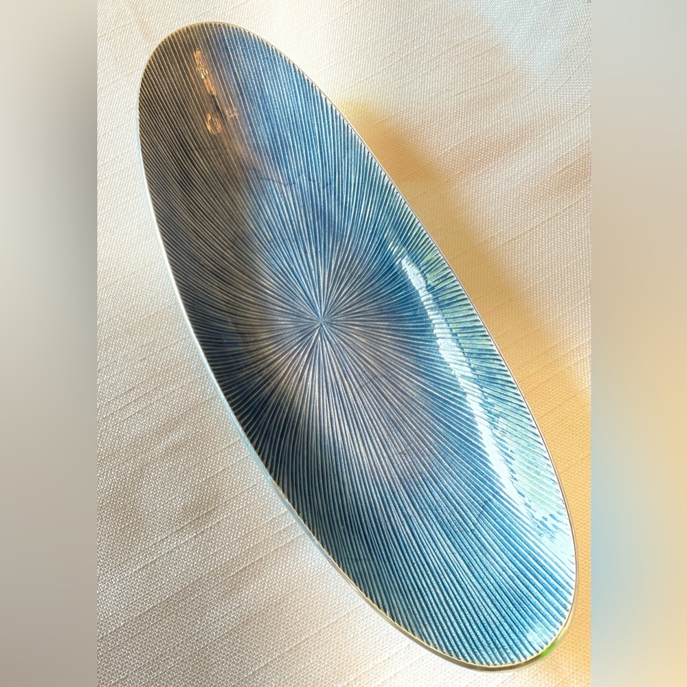 Modern Metal Simply Designz Blue Tray